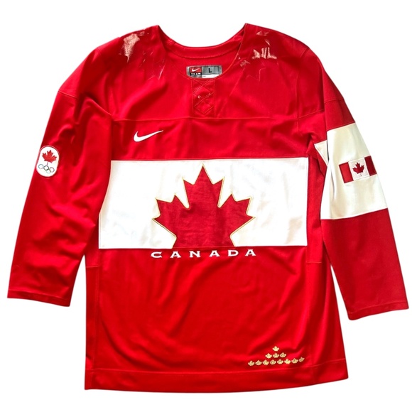 Nike Team Canada IIHF 2014 Sochi Winter Olympics Hockey Jersey L - Picture 3 of 9